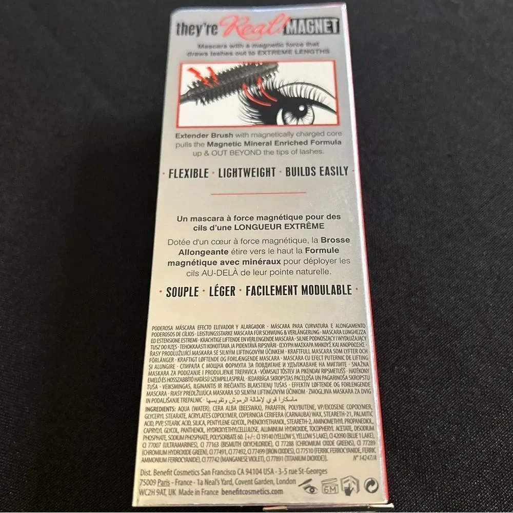 🌻 Too Faced They’re Real Magnet Black Mascara New FullSz